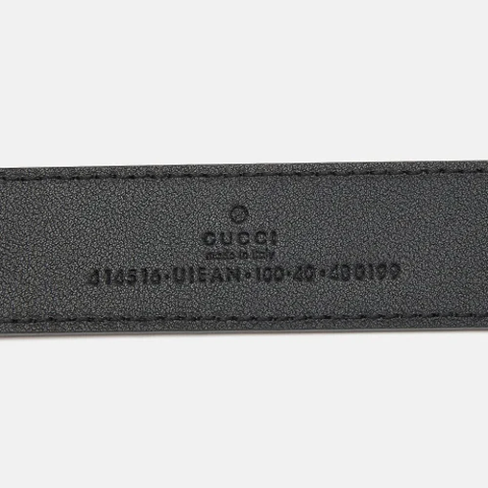 Gucci Vintage Pre-owned Canvas belts Black Heren
