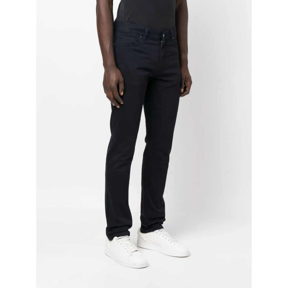 Ermenegildo Zegna Gabardine Stretch Jeans met zakken Blue Heren