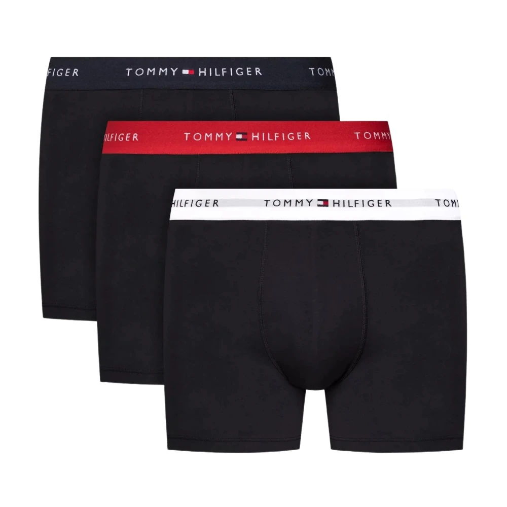 Tommy Hilfiger Underwear Boxershort 3P BOXER BRIEF WB met contrasterende logo-band (3 stuks)