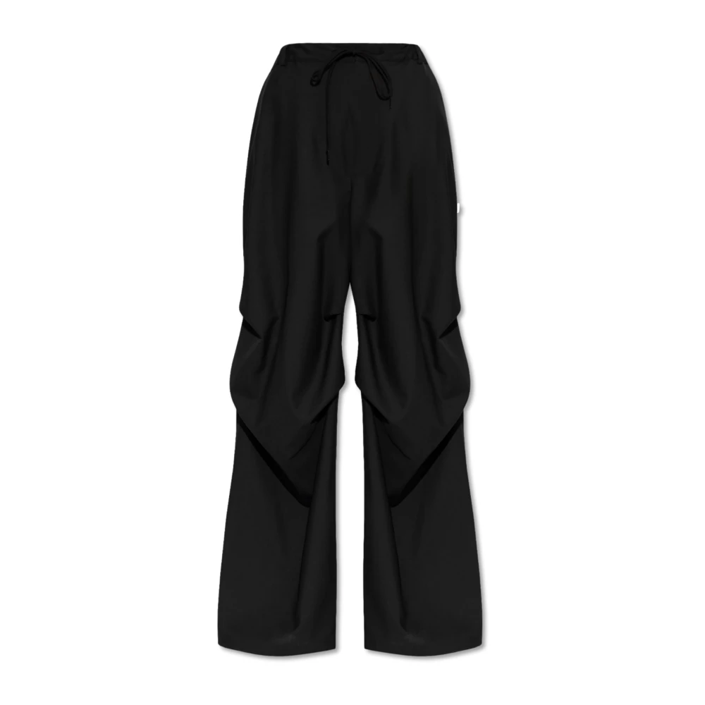 MM6 Maison Margiela Wijde broek Black Dames