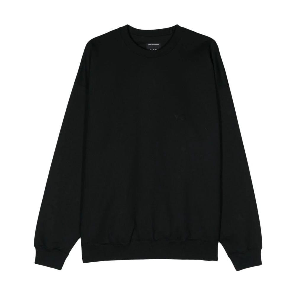 Y-3 Zachte Terry Crew Sweatshirt Black Heren