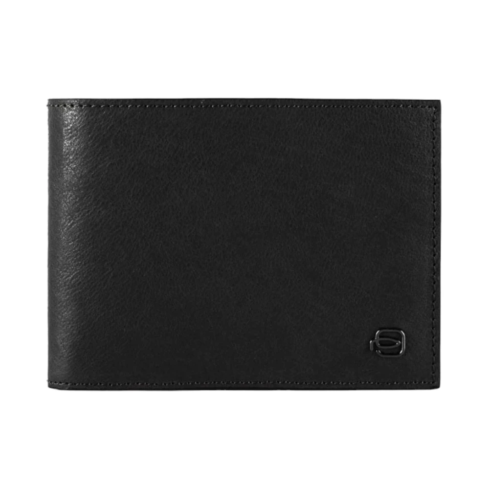 Piquadro Men's Black Leather Wallet - Wallets & Cardholders - One Size - Accessories