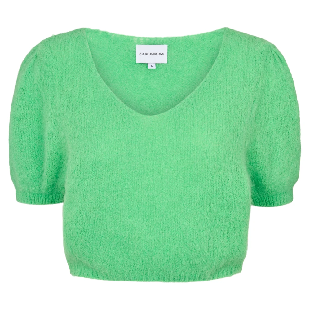American Dreams Heldergroene Pullover Trui Green Dames