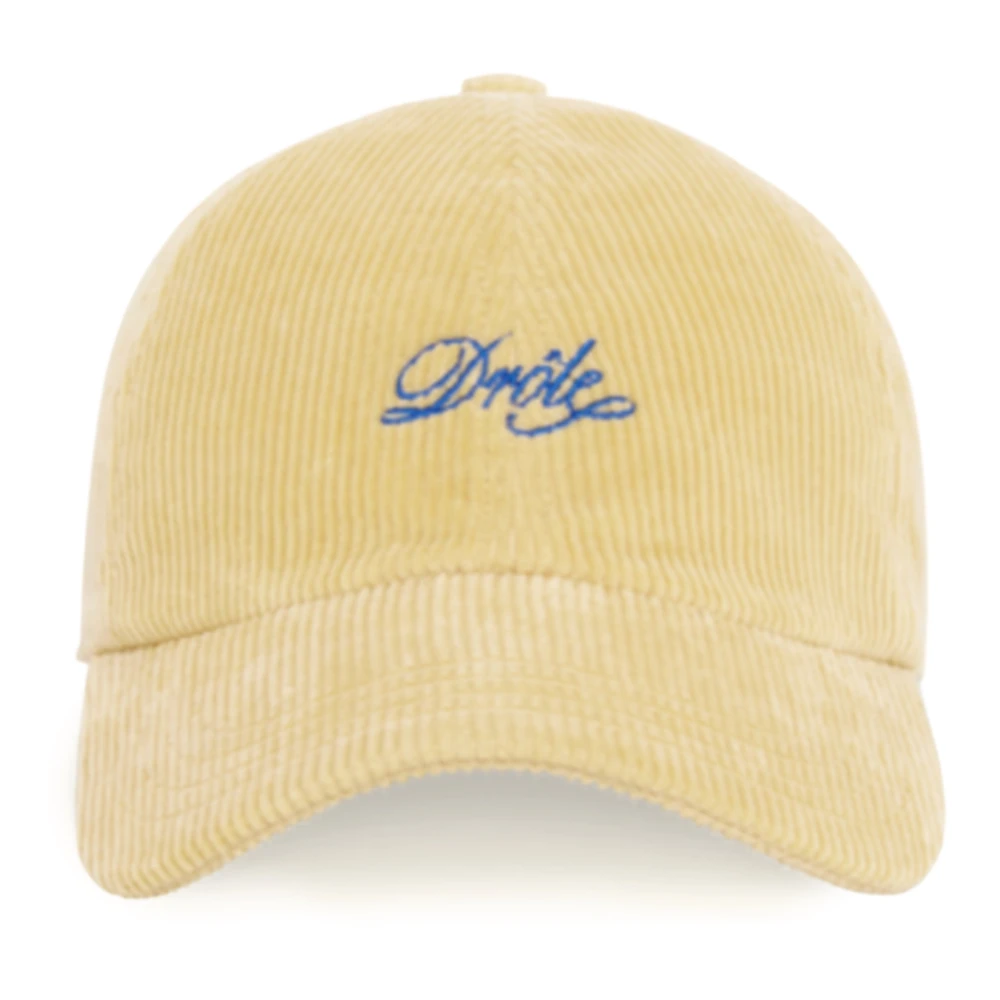 Drole de Monsieur Strooien pet met Drôle Borduursel Yellow Heren