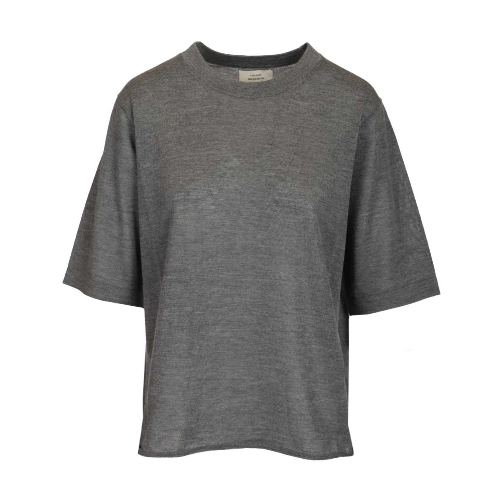 Loulou Studio Gray Nala 01 Top - Female - Cashmere Knitwear - M - Knitwear