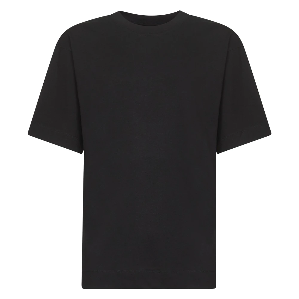 Dries Van Noten Men's Black T-Shirts, L, Cotton Jersey T-Shirt