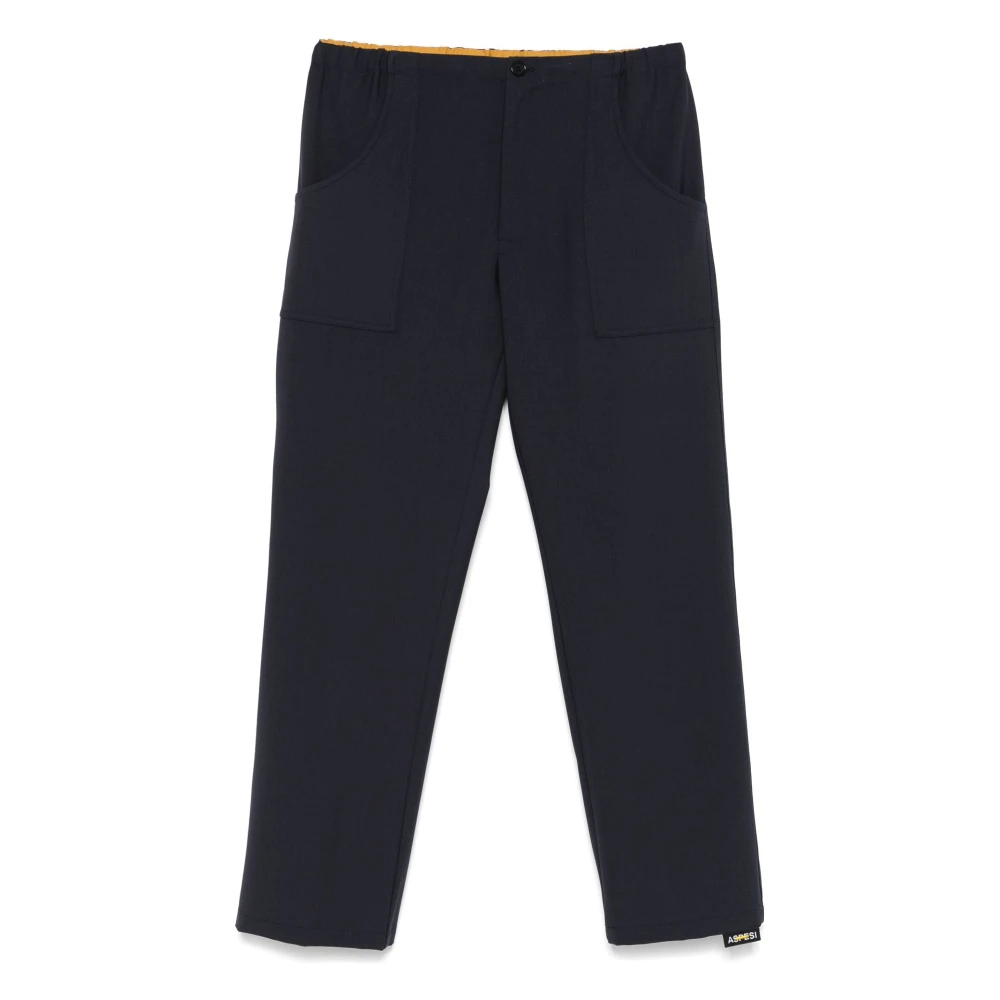 Aspesi Straight Trousers Black Dames