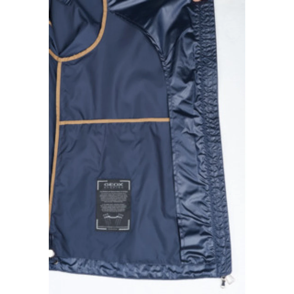 Geox Stijlvolle Jas Blue Dames