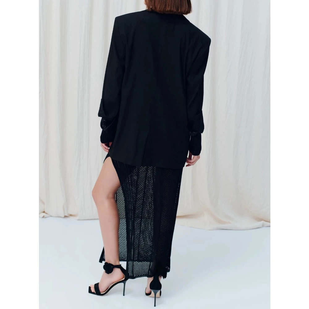 Marella Stijlvolle Over Shirt Black Dames