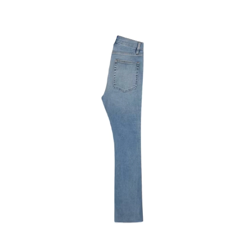 Frame Iconische Flared Jeans met Bruine Stiksels Blue Dames