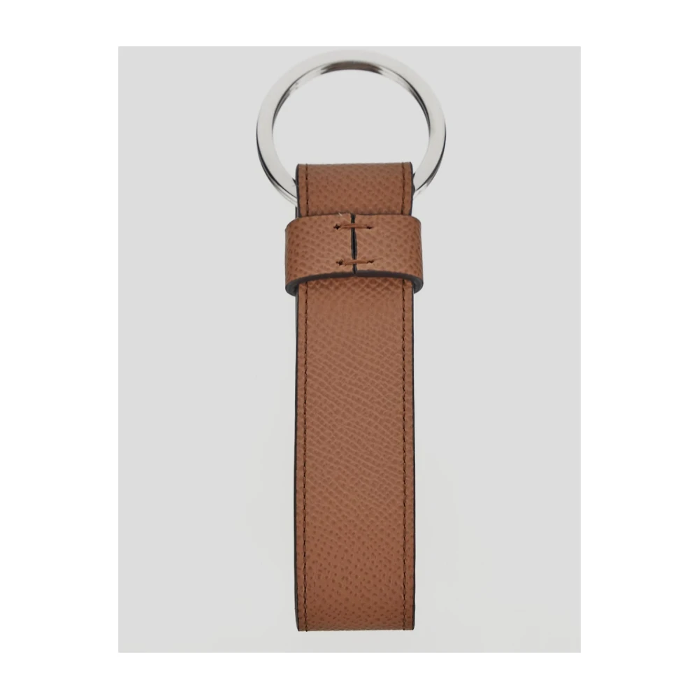 TOD'S Leren Sleutelhanger Brown Heren
