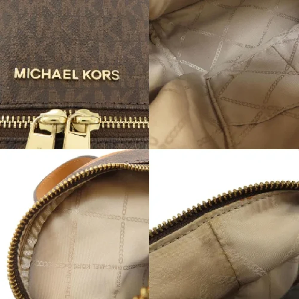 Michael Kors Pre-owned Canvas backpacks Brown Dames