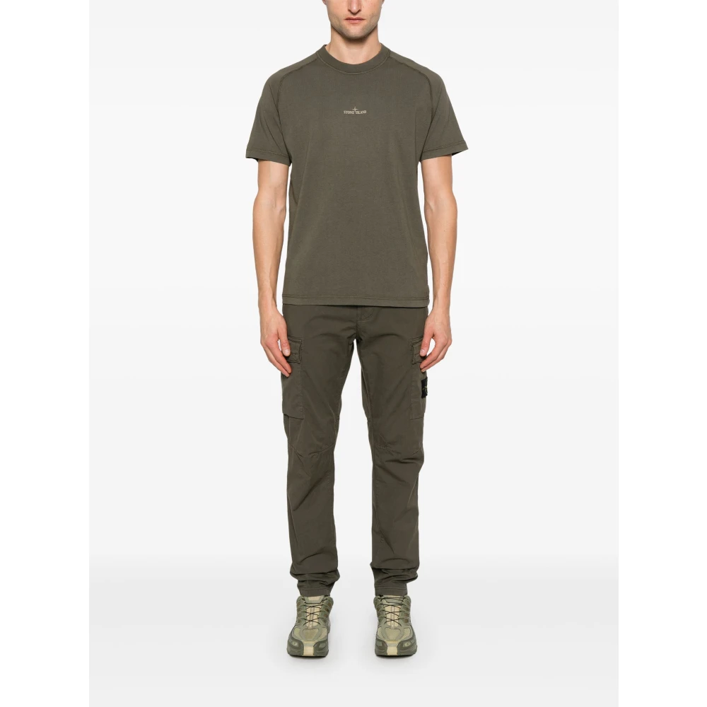 Stone Island Casual Katoenen T-shirt Green Heren