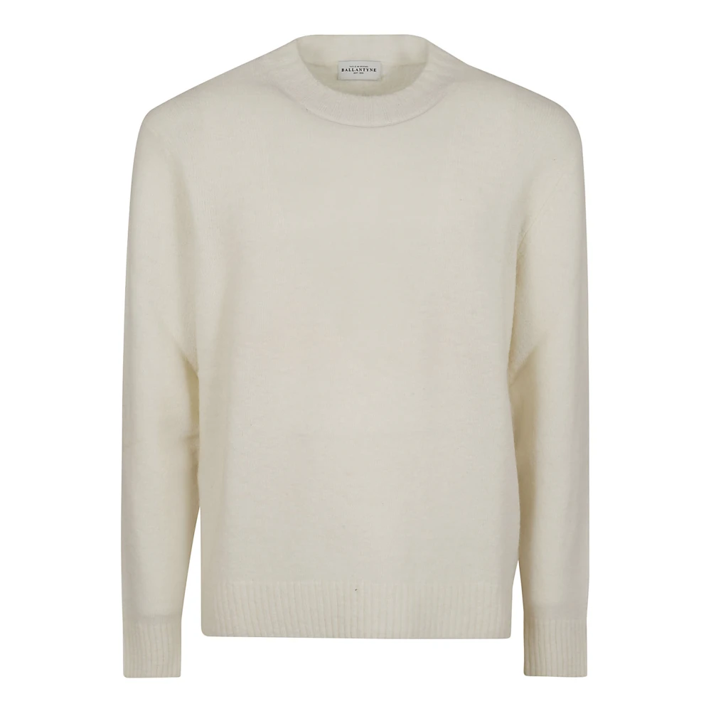 Ballantyne Witte Cashmere Sweater Aw24 Beige Heren