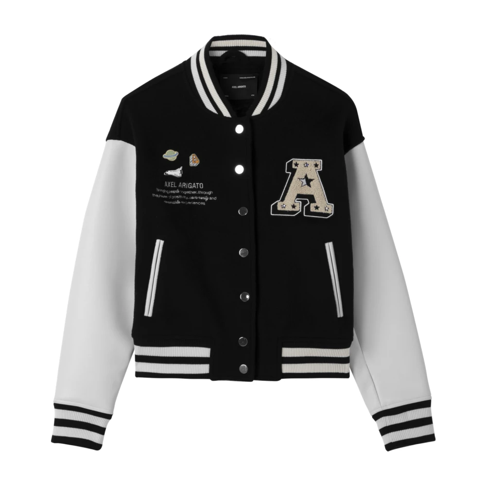 Axel Arigato Space Academy Varsity Jacket Black, Dam