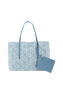 Denim Jacquard Tote Bag