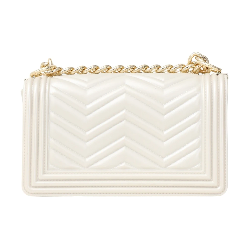Marc Ellis Flat Wave Schoudertas Wit Parel White Dames
