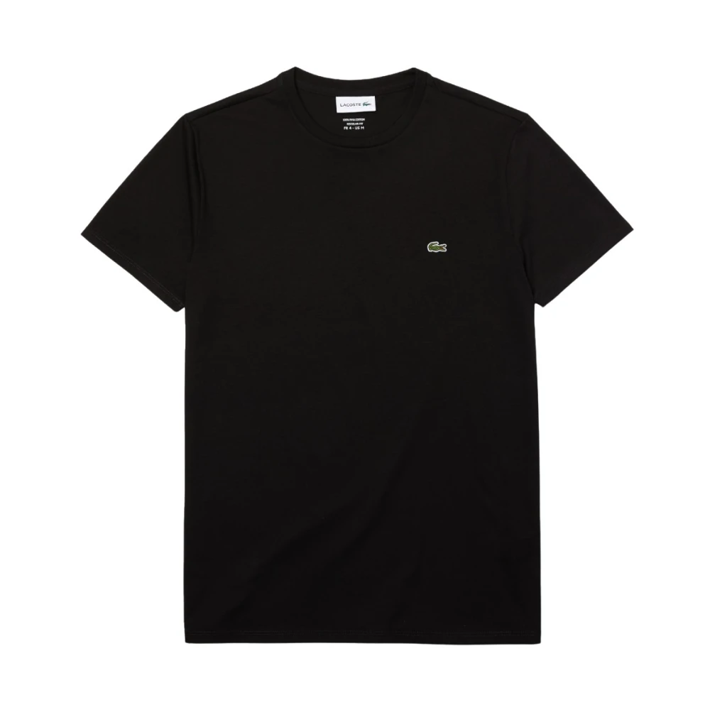 Lacoste Iconisch Minimalistisch T-Shirt Black Heren