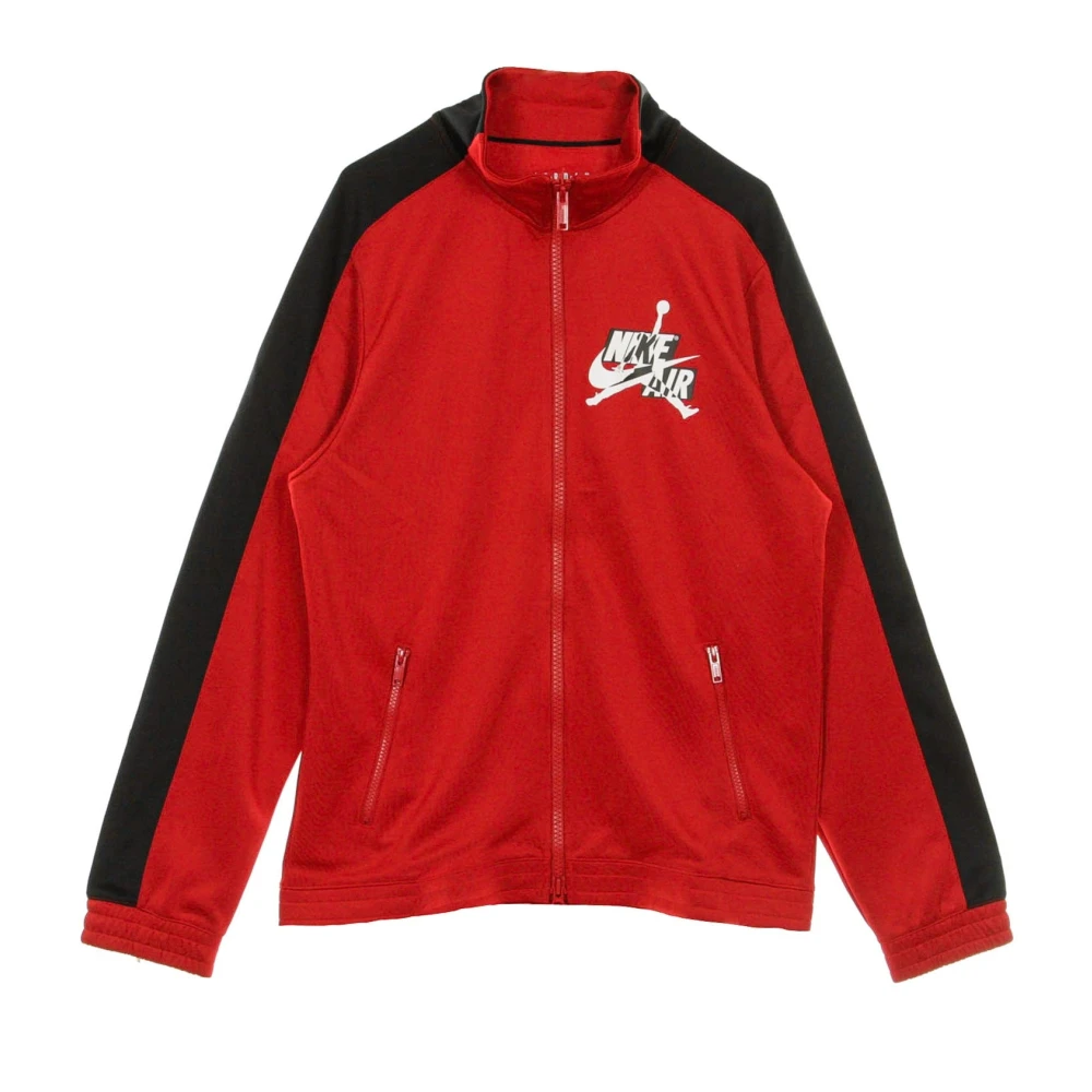 Jordan Klassieke Tricot Trainingsjack Rood Zwart Red Heren