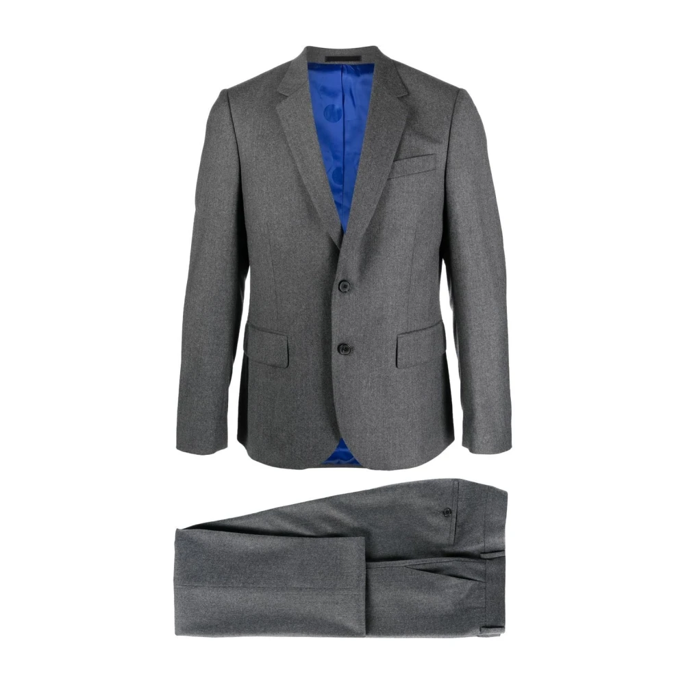 Paul Smith Getailleerd Grijs Pak Gray Heren