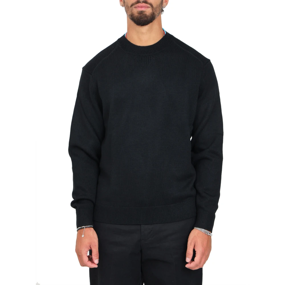Emporio Armani Zwarte Basic Crewneck Sweater Black Heren