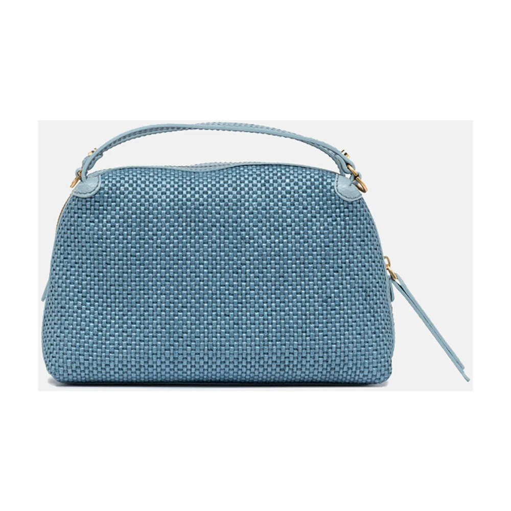 Gianni Chiarini Heldere Blauwe Alifa Stro Handtas Blue Dames