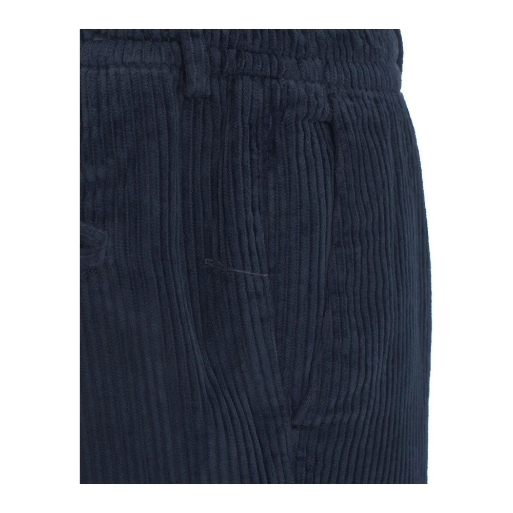 Cruna Blauwe Slim-Fit Katoenen Broek Aw24 Blue Heren