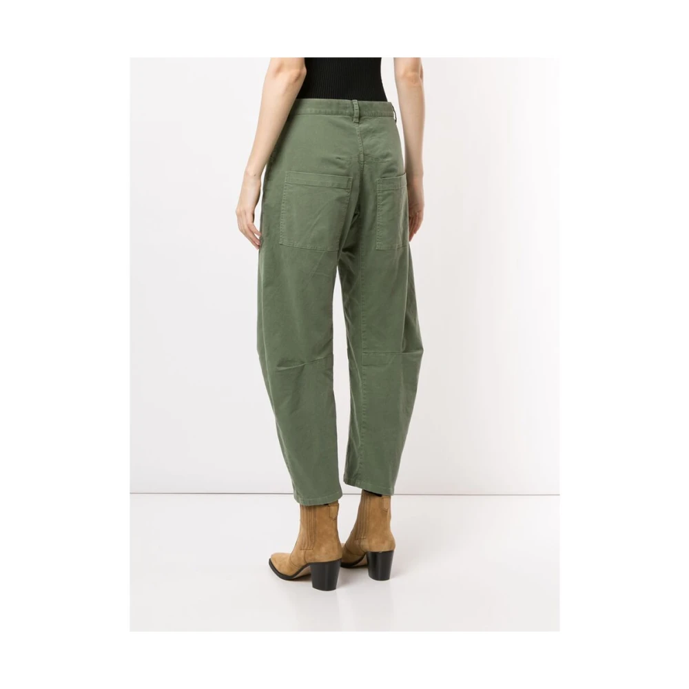 Nili Lotan Army Green Wide-Leg Trousers Green Dames