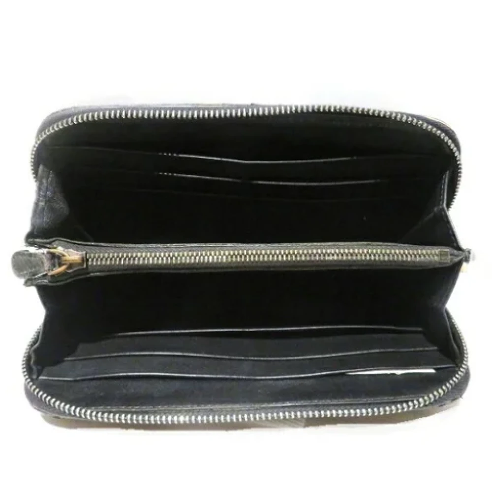 Bottega Veneta Vintage Pre-owned Leather wallets Black Dames