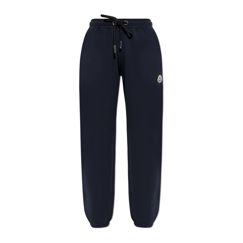 Moncler Sweatpants met logo Blue Dames