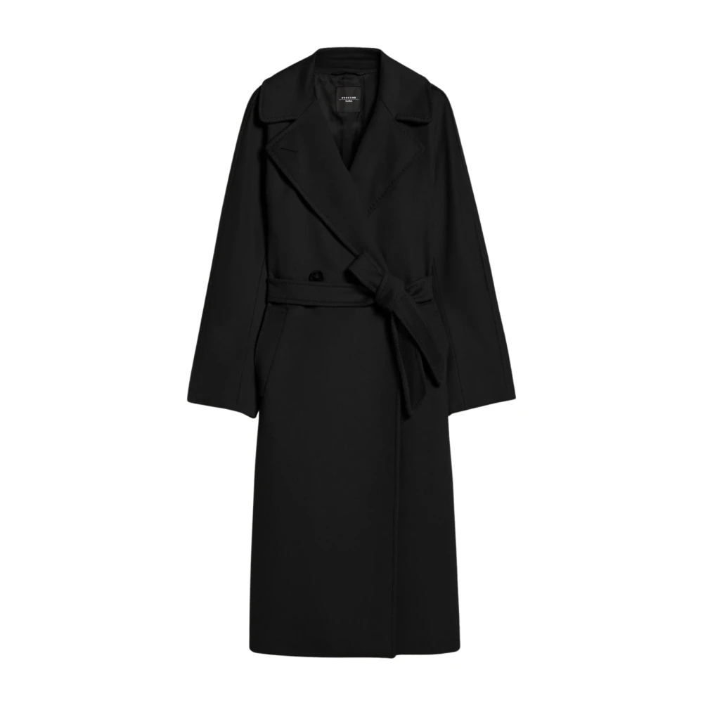 Max Mara Weekend Wolmix Jas Black Dames