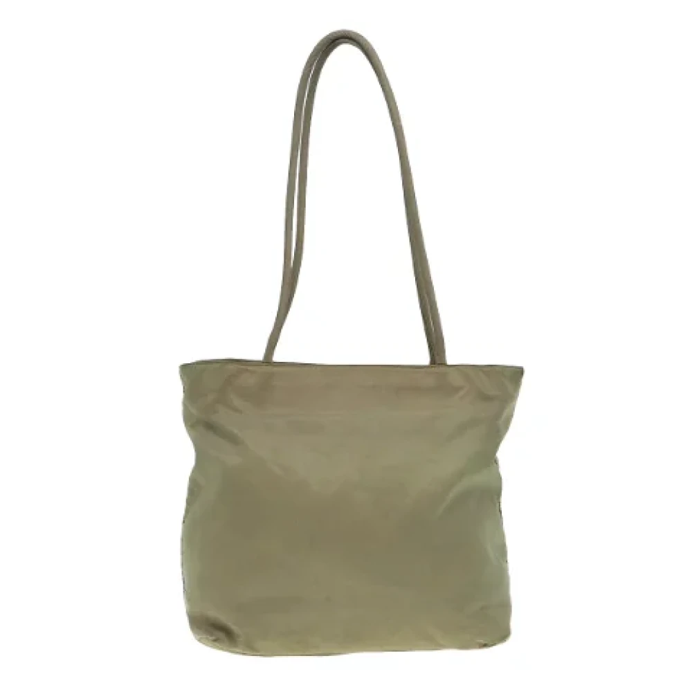 Prada Vintage Pre-owned Nylon totes Beige Dames