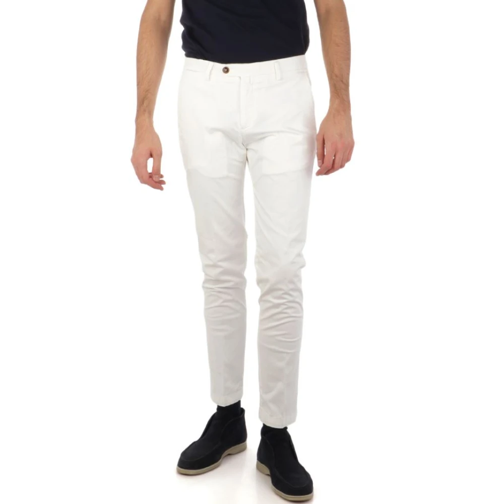Briglia Witte Slim Fit Broek White Heren