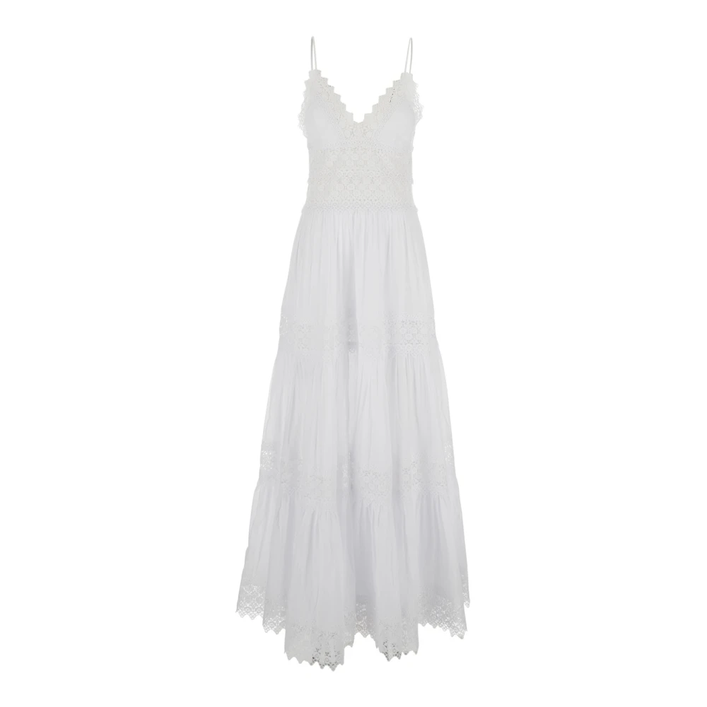 Charo Ruiz Ibiza Women's White Long Dress Cindy - Midi Dresses - L - Dresses