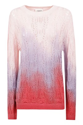 perforated-crew-neck-dress