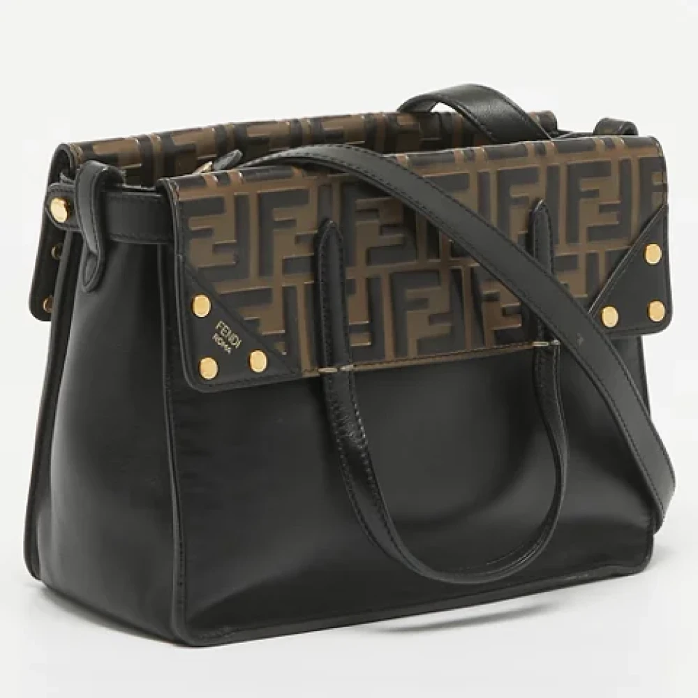 Fendi Vintage Pre-owned Leather fendi-bags Black Dames