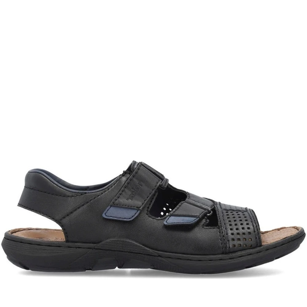 Rieker Bekväma öppna sandaler Black, Herr