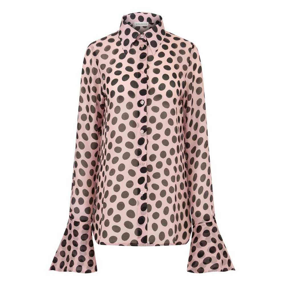 Nina Ricci Blouse MET Klok Multicolor Dames