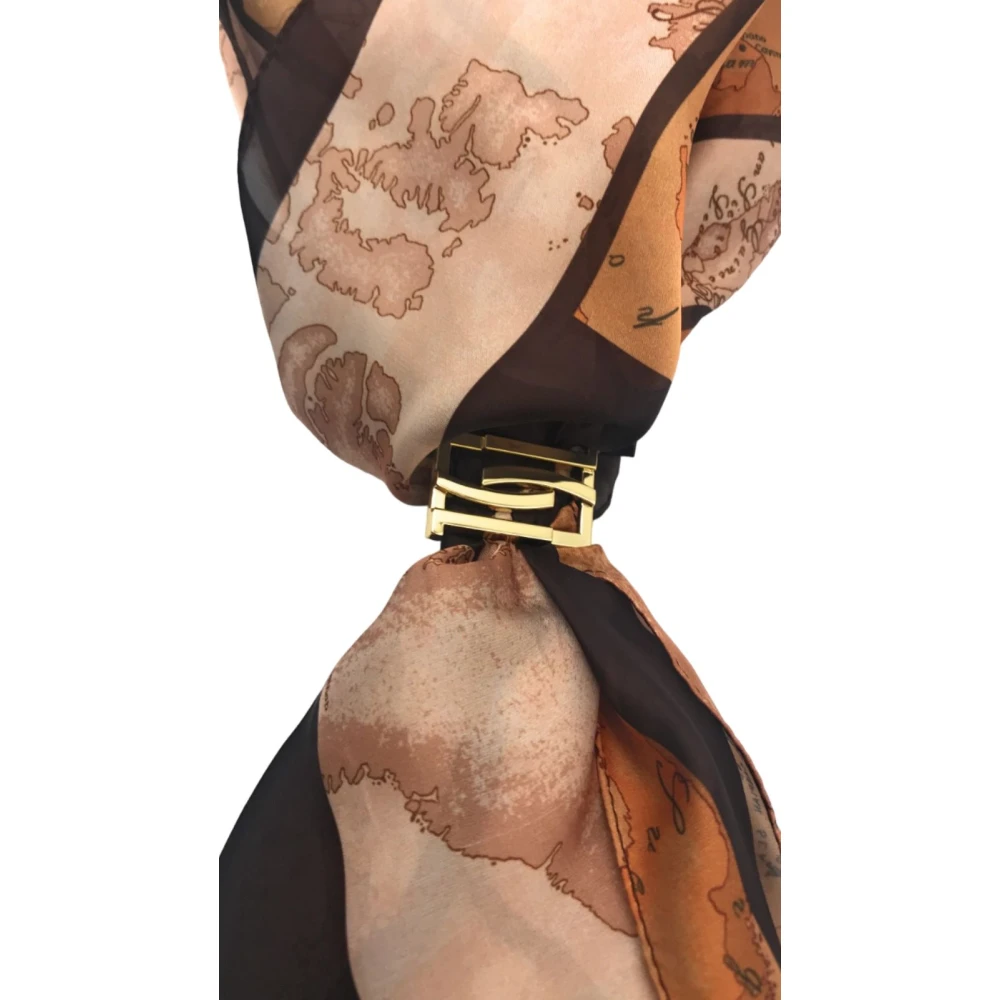 Alviero Martini 1a Classe Modieuze Sjaal S490 1682 Brown Dames