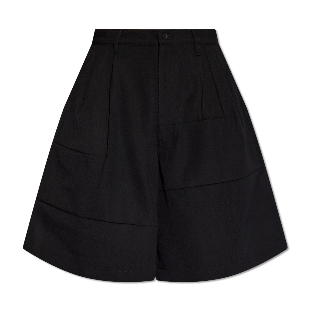 Comme des Garçons Wollen shorts Black Heren