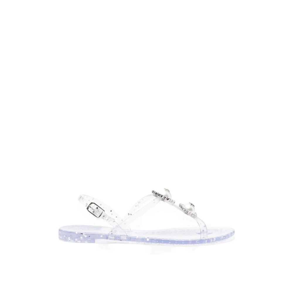 Casadei Vrouw Grijs Schoenen Dames, 37 Eu, Sandalen Met Versiering