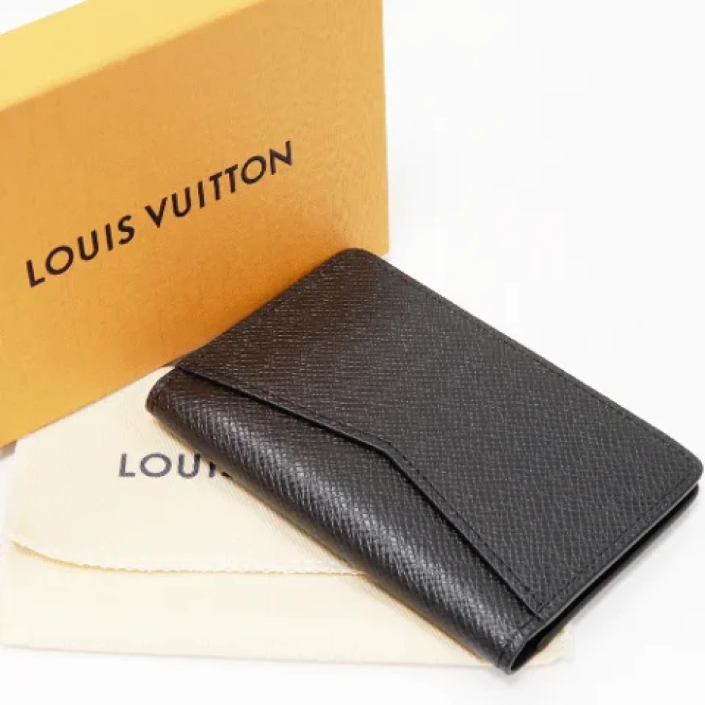 Louis Vuitton Vintage Pre-owned Canvas wallets Black Dames
