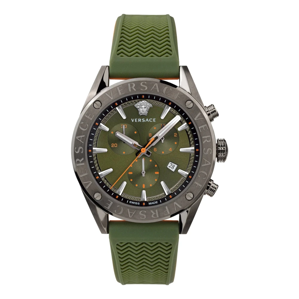 Versace Men's Multicolor Watches, One Size, V-Chrono Chronograph Stylish Watch