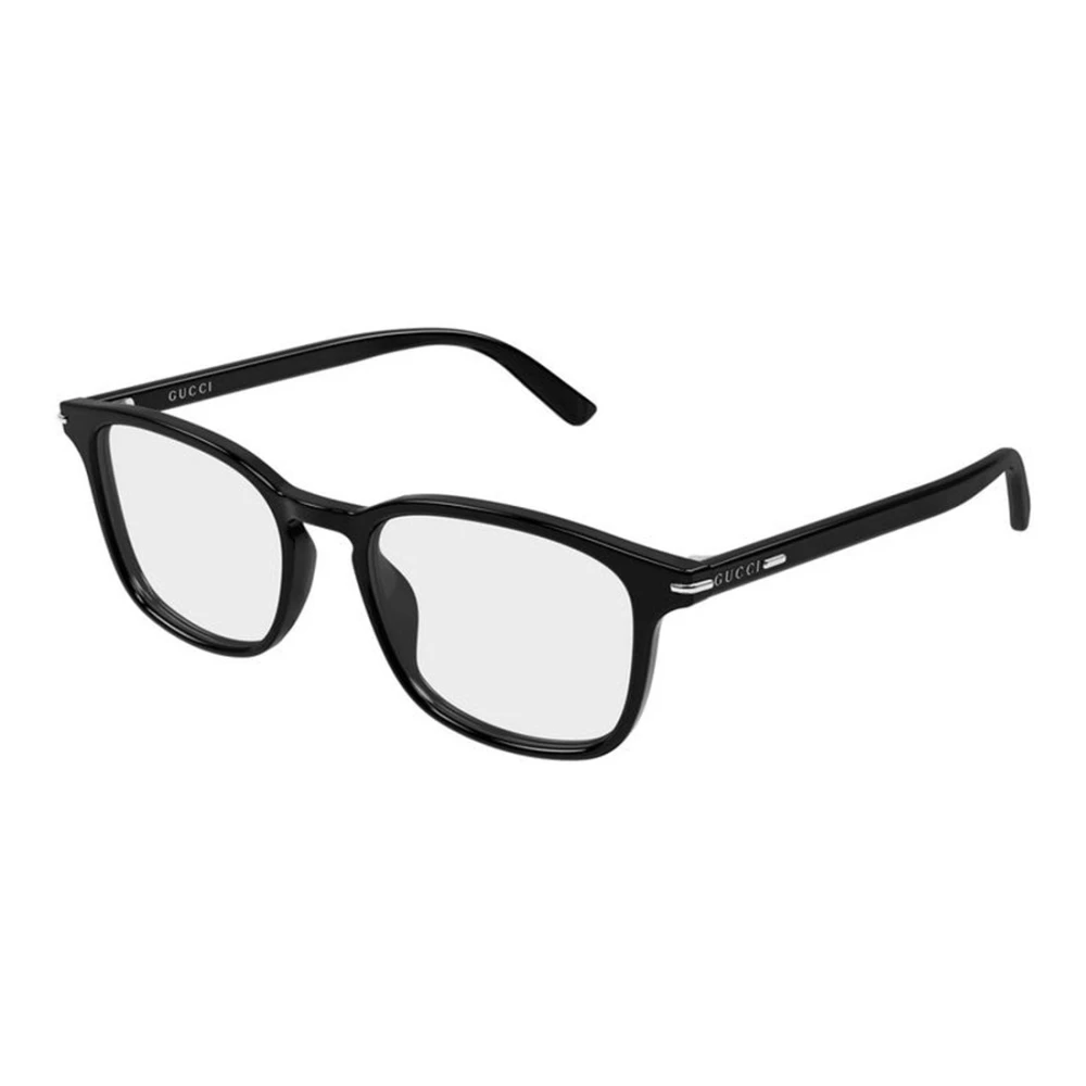 Gucci Men's Black Square Eyeglasses - Glasses - 52 Mm - Accessories