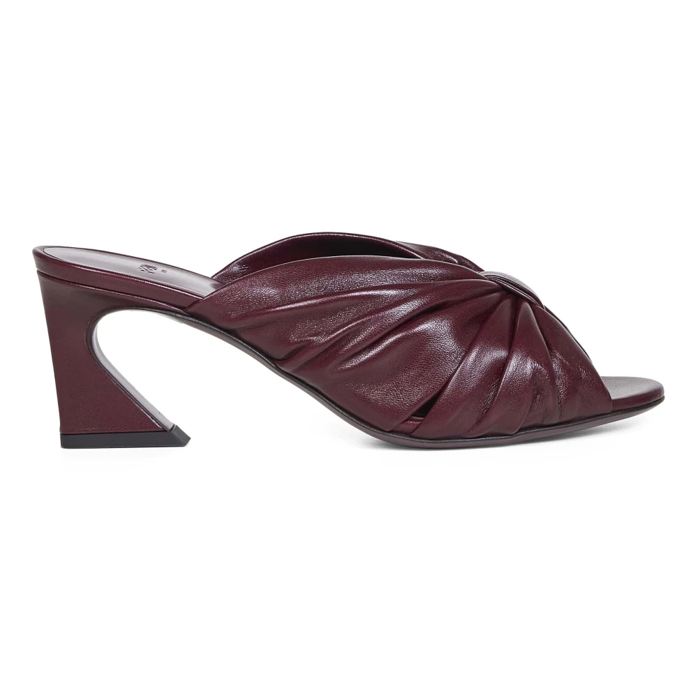 Fendi Women's Purple Heeled Mules, 7 Uk, Arco High-Heeled Slides