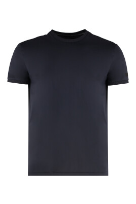 ribbed-hemline-techno-fabric-t-shirt