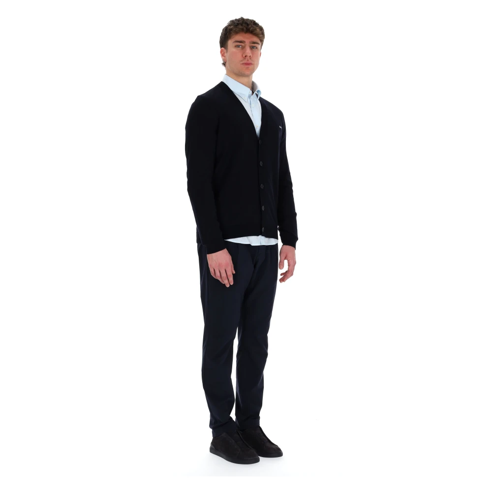 A.p.c. Blauwe Katoenen Cardigan Sweater Blue Heren