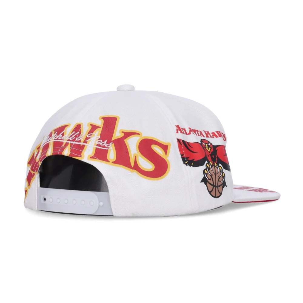 Mitchell & Ness Atlanta Hawks Platte Klep Pet White Heren
