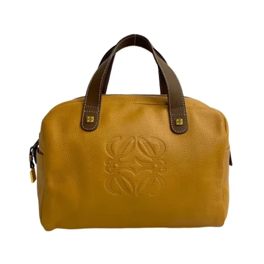 Loewe Pre-owned Leather totes Yellow Dames