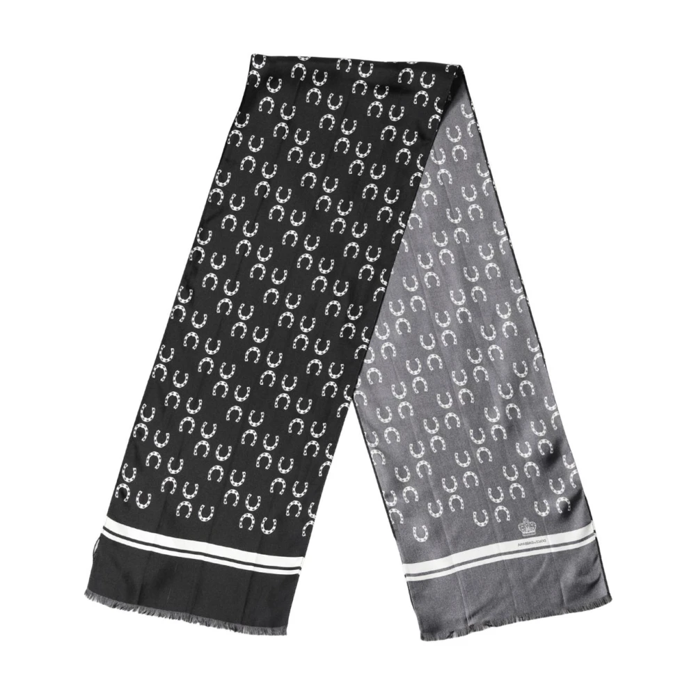 Dolce & Gabbana Men's Horseshoe Silk Neck Foulard